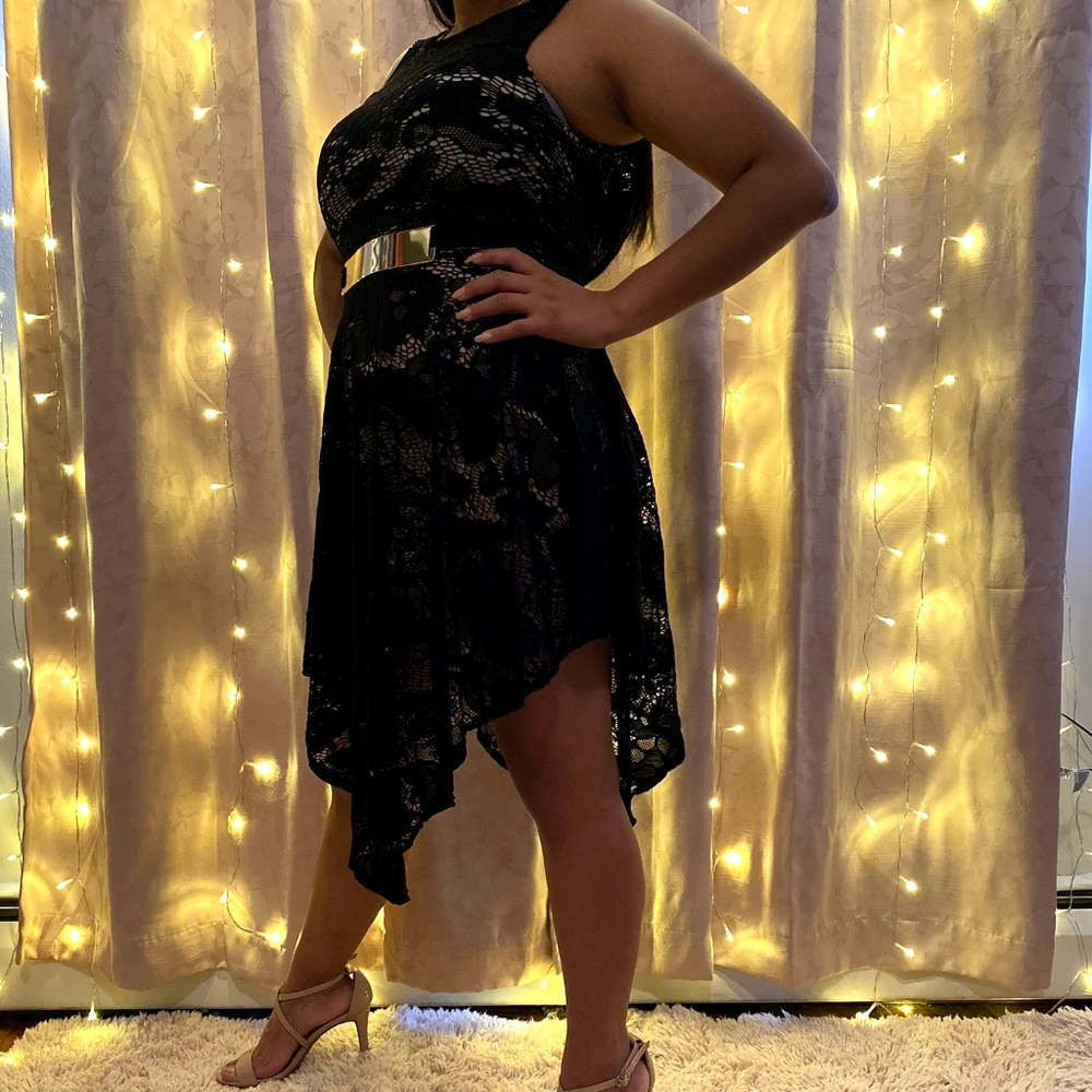 Black lace dress